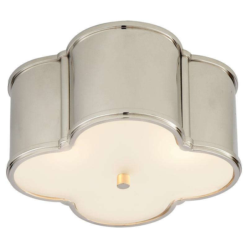 Visual Comfort Signature AH 4014PN-FG Two Light Flush Mount, Polished Nickel