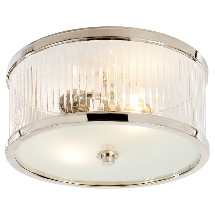 Visual Comfort Signature AH 4200PN-FG Two Light Flush Mount, Polished Nickel