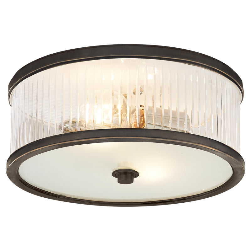 Visual Comfort Signature AH 4201BZ-FG Two Light Flush Mount, Bronze
