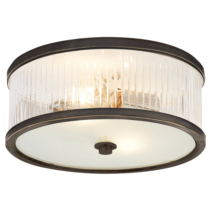 Visual Comfort Signature AH 4201BZ-FG Two Light Flush Mount, Bronze