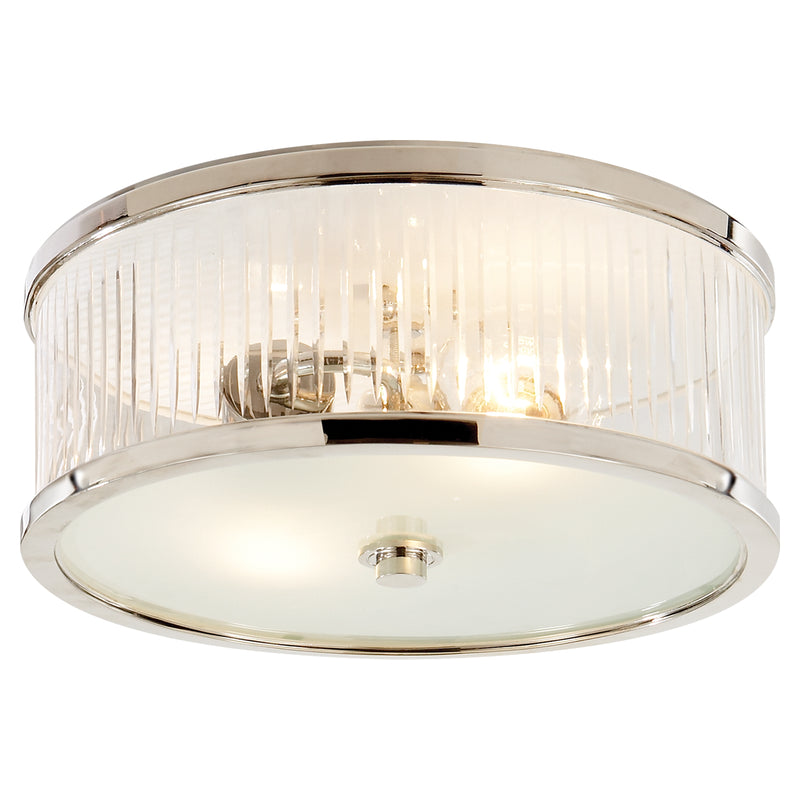 Visual Comfort Signature AH 4201PN-FG Two Light Flush Mount, Polished Nickel