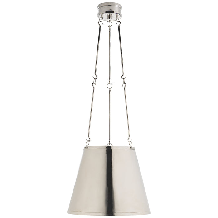 Visual Comfort Signature AH 5210PN Three Light Pendant, Polished Nickel