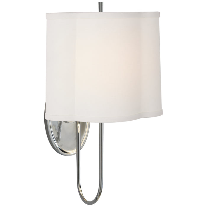 Visual Comfort Signature BBL 2017SS-S One Light Wall Sconce, Soft Silver