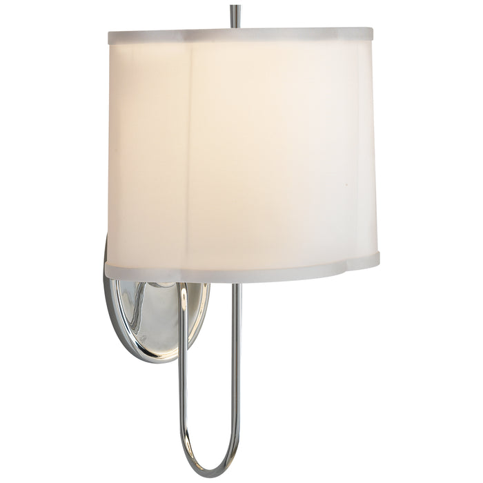 Visual Comfort Signature BBL 2017SS-S One Light Wall Sconce, Soft Silver