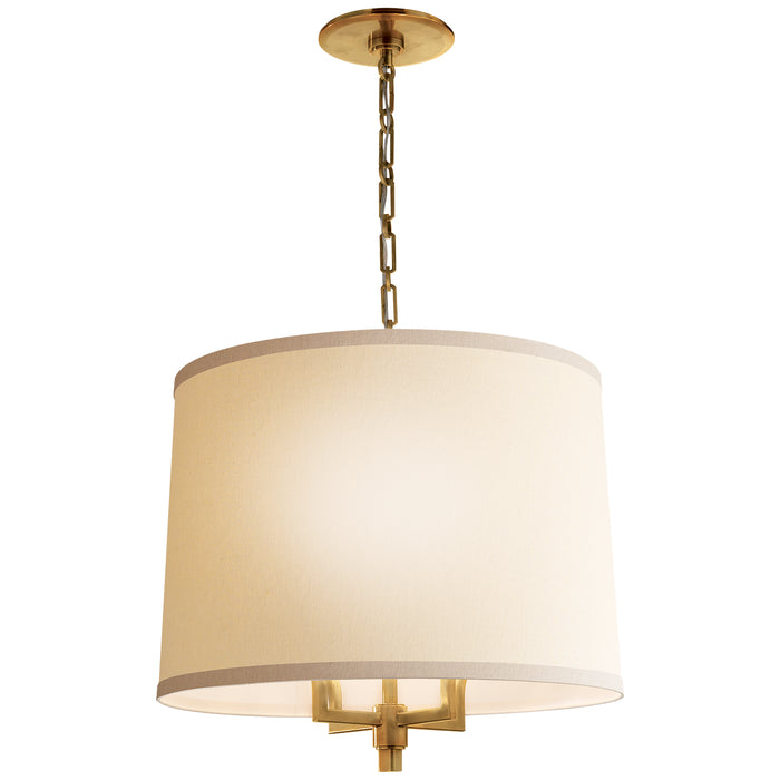 Visual Comfort Signature BBL 5030SB-L Four Light Pendant, Soft Brass