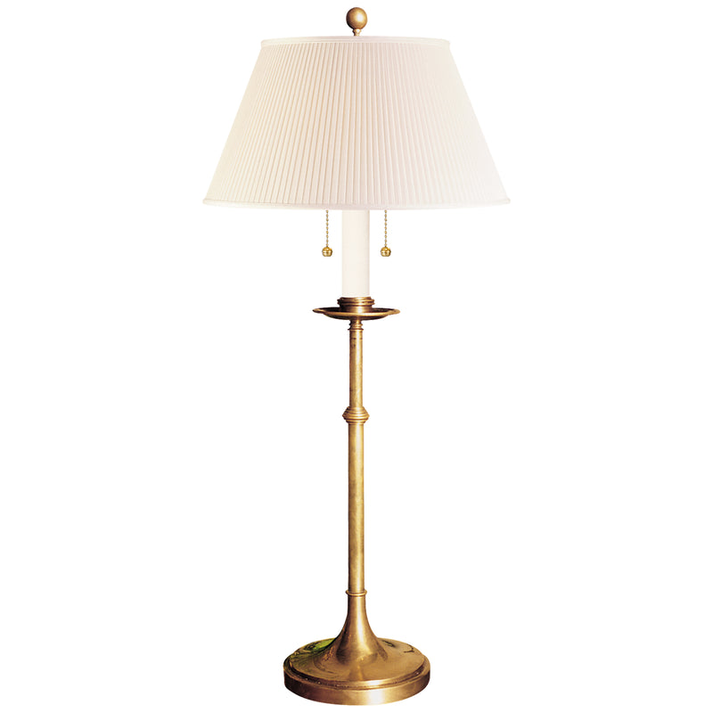 Visual Comfort Signature CHA 8188AB-S Two Light Table Lamp, Antique-Burnished Brass
