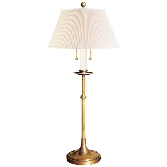 Visual Comfort Signature CHA 8188AB-S Two Light Table Lamp, Antique-Burnished Brass