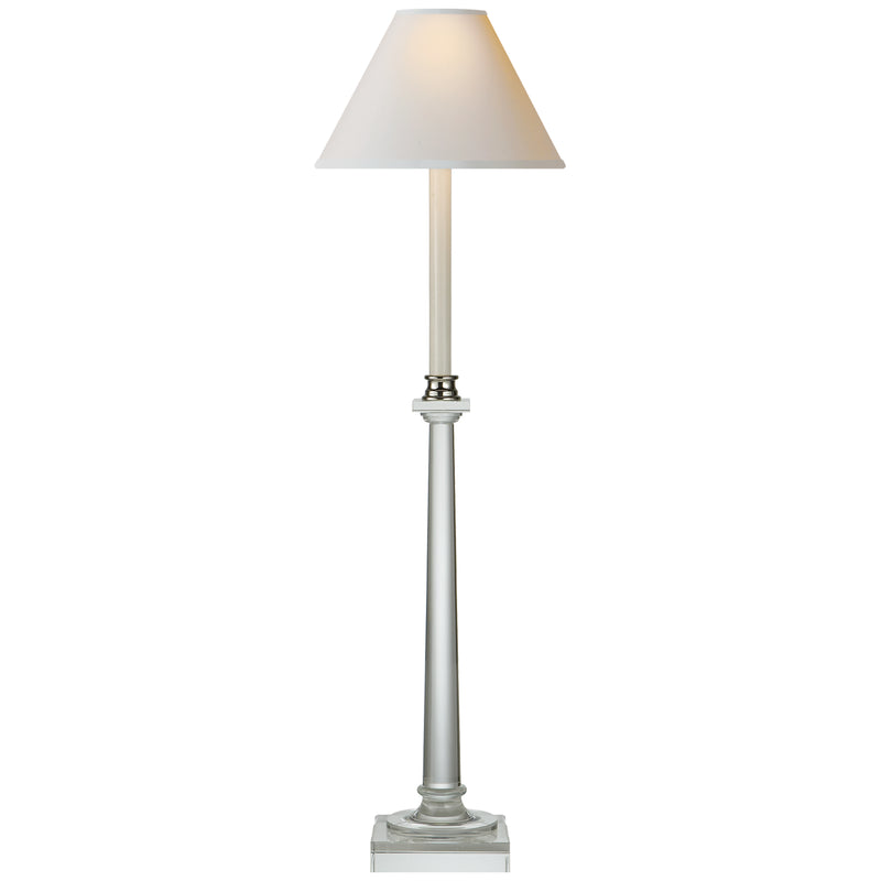 Visual Comfort Signature CHA 8461CG-NP One Light Table Lamp, Crystal