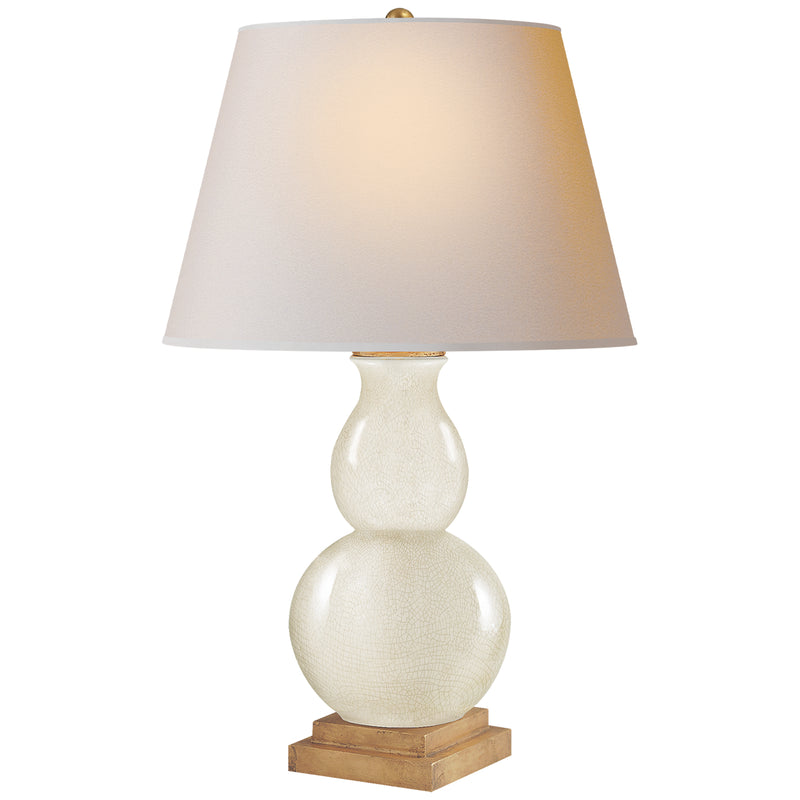Visual Comfort Signature CHA 8613TS-NP One Light Table Lamp, Tea Stain Crackle