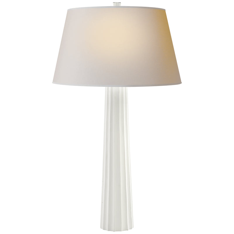 Visual Comfort Signature CHA 8906WHT-NP One Light Table Lamp, Plaster White