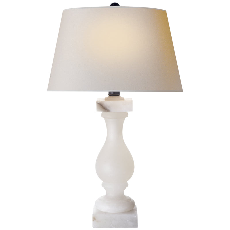 Visual Comfort Signature CHA 8924ALB-NP One Light Table Lamp, Alabaster