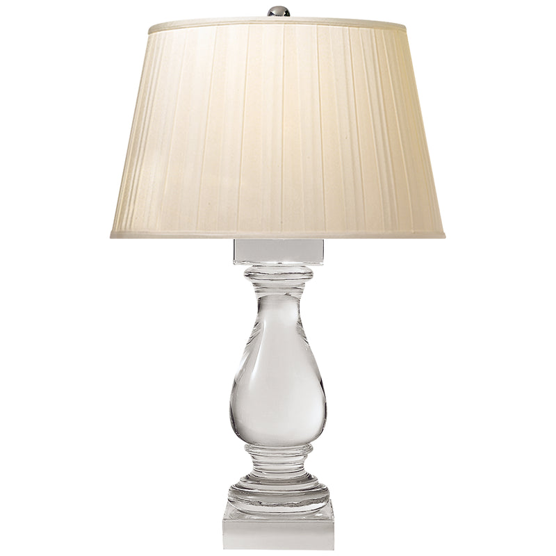 Visual Comfort Signature CHA 8924CG-SBP One Light Table Lamp, Crystal