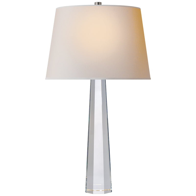 Visual Comfort Signature CHA 8950CG-NP One Light Table Lamp, Crystal