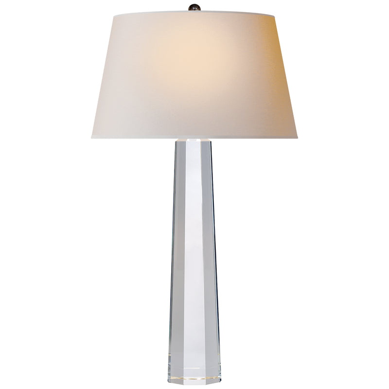 Visual Comfort Signature CHA 8951CG-NP One Light Table Lamp, Crystal