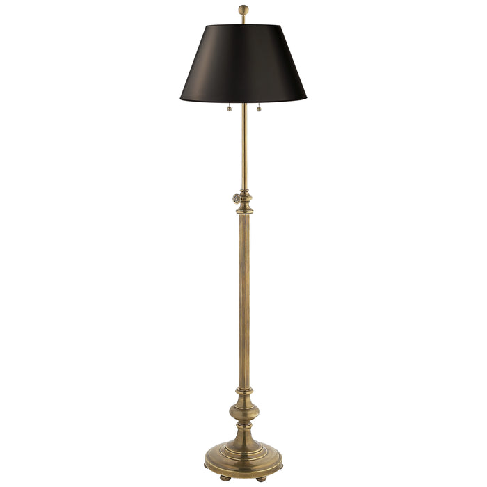 Visual Comfort Signature CHA 9124AB-B Two Light Floor Lamp, Antique-Burnished Brass