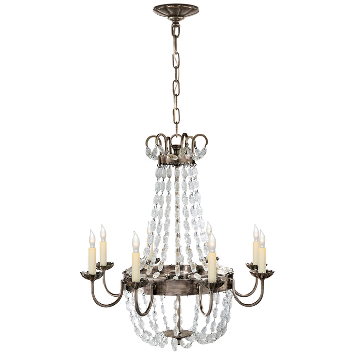 Visual Comfort Signature CHC 1426SHS-SG Eight Light Chandelier, Sheffield Silver