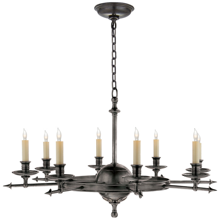 Visual Comfort Signature CHC 1447BZ Eight Light Chandelier, Bronze