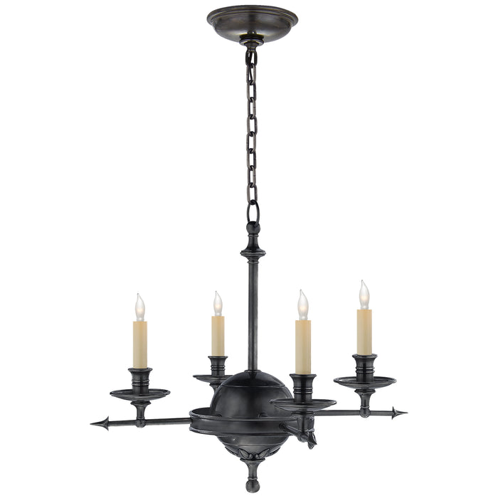 Visual Comfort Signature CHC 1448BZ Four Light Chandelier, Bronze