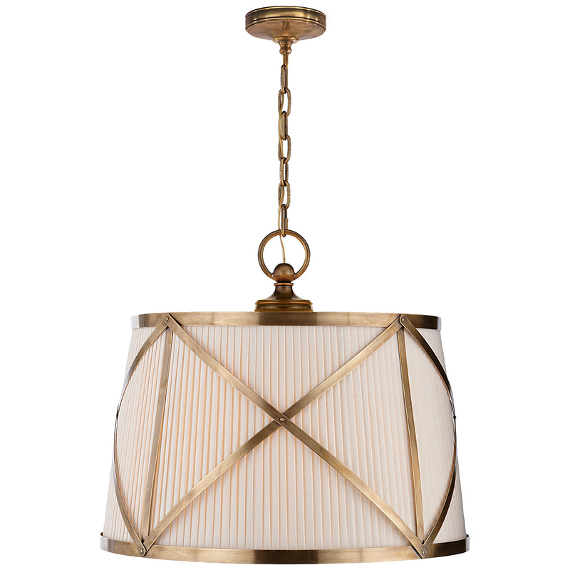 Visual Comfort Signature CHC 1483AB-L Three Light Pendant, Antique-Burnished Brass