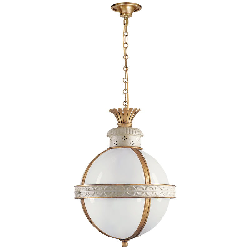 Visual Comfort Signature CHC 2111AW-WG Three Light Lantern, Antique White