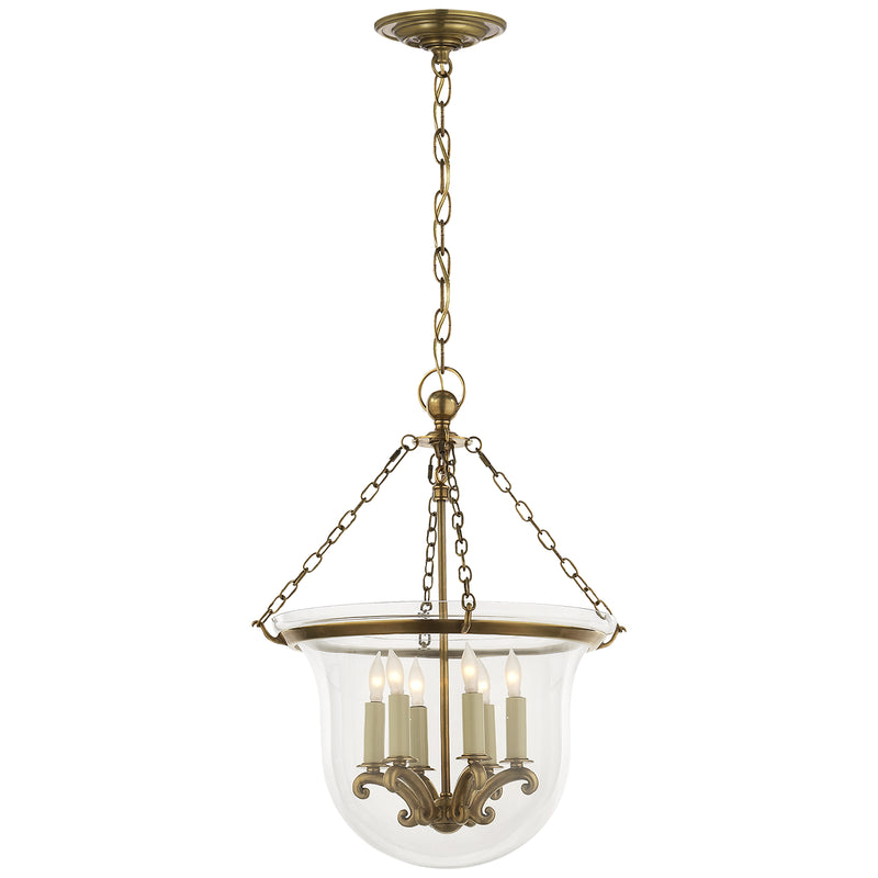 Visual Comfort Signature CHC 2117AB Six Light Lantern, Antique-Burnished Brass