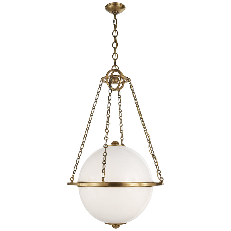 Visual Comfort Signature CHC 2135AB-WG Two Light Lantern, Antique-Burnished Brass