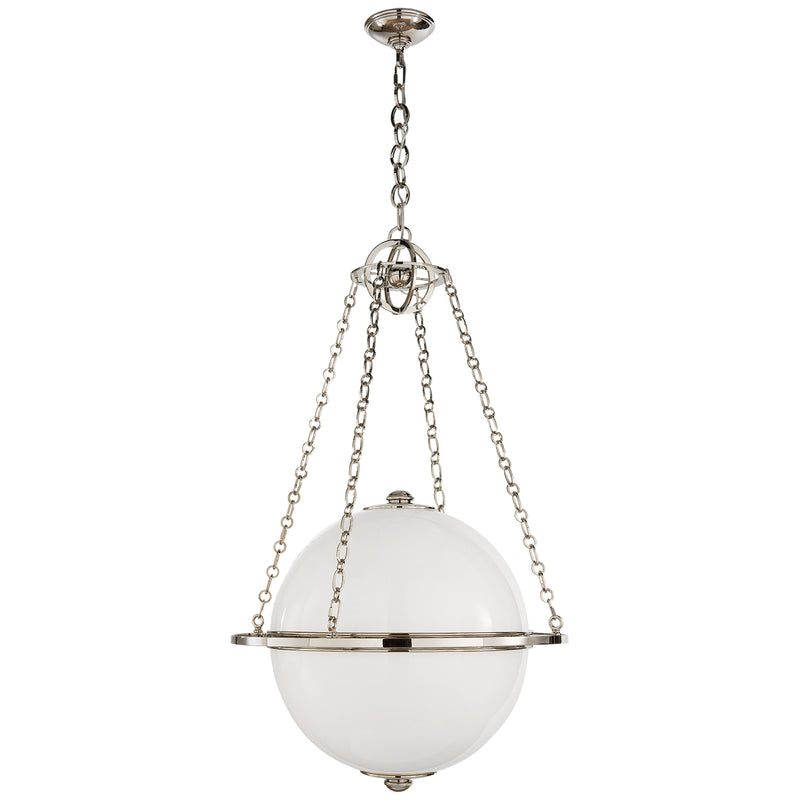 Visual Comfort Signature CHC 2135PN-WG Two Light Lantern, Polished Nickel