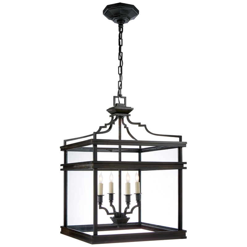 Visual Comfort Signature CHC 2161AI Four Light Lantern, Aged Iron