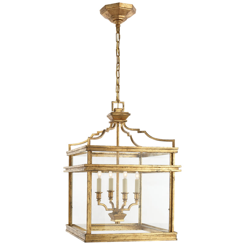Visual Comfort Signature CHC 2161GI Four Light Lantern, Gilded Iron