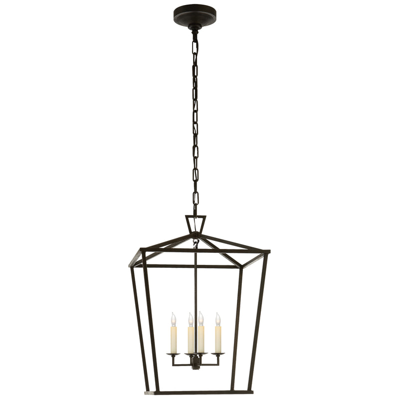 Visual Comfort Signature CHC 2165AI Four Light Lantern, Aged Iron