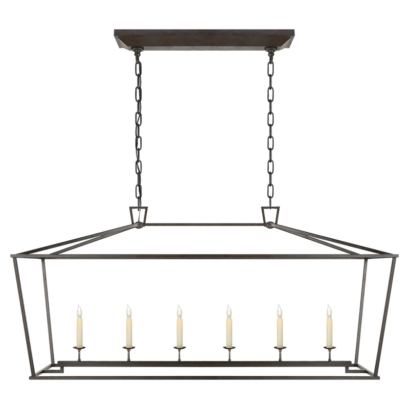 Visual Comfort Signature CHC 2166AI Six Light Lantern, Aged Iron