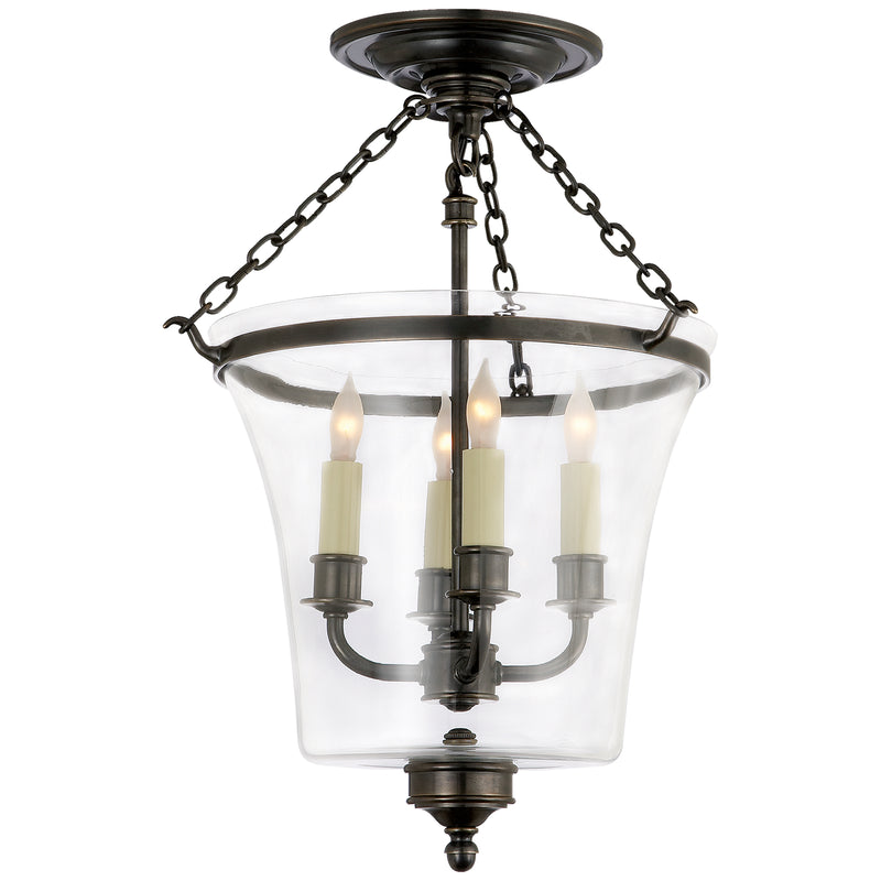 Visual Comfort Signature CHC 2209BZ Four Light Semi-Flush Mount, Bronze