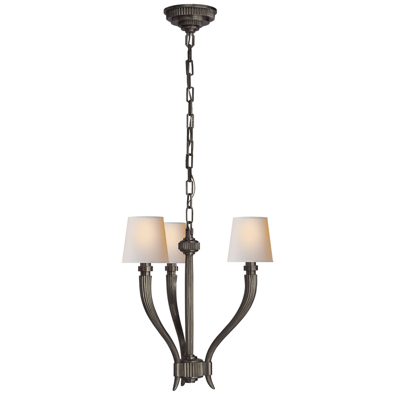 Visual Comfort Signature CHC 2461BZ-NP Three Light Chandelier, Bronze