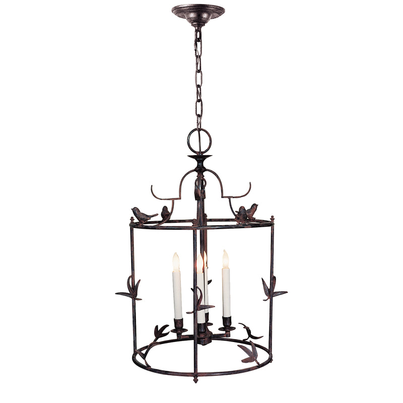Visual Comfort Signature CHC 3108R Four Light Lantern, Hand Painted Rust Finish
