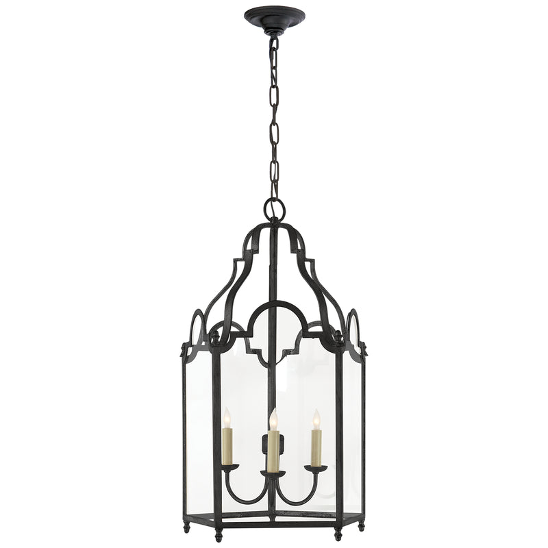 Visual Comfort Signature CHC 3414BR Three Light Lantern, Blackened Rust