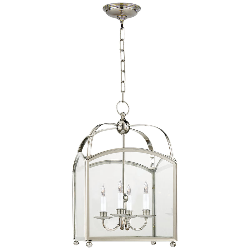 Visual Comfort Signature CHC 3421PN Four Light Lantern, Polished Nickel