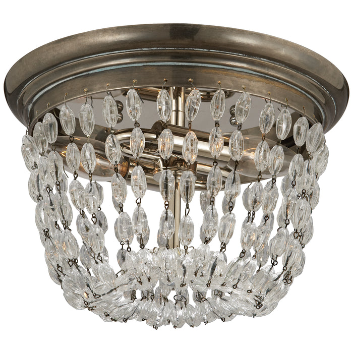 Visual Comfort Signature CHC 4206SHS-SG Two Light Flush Mount, Sheffield Silver