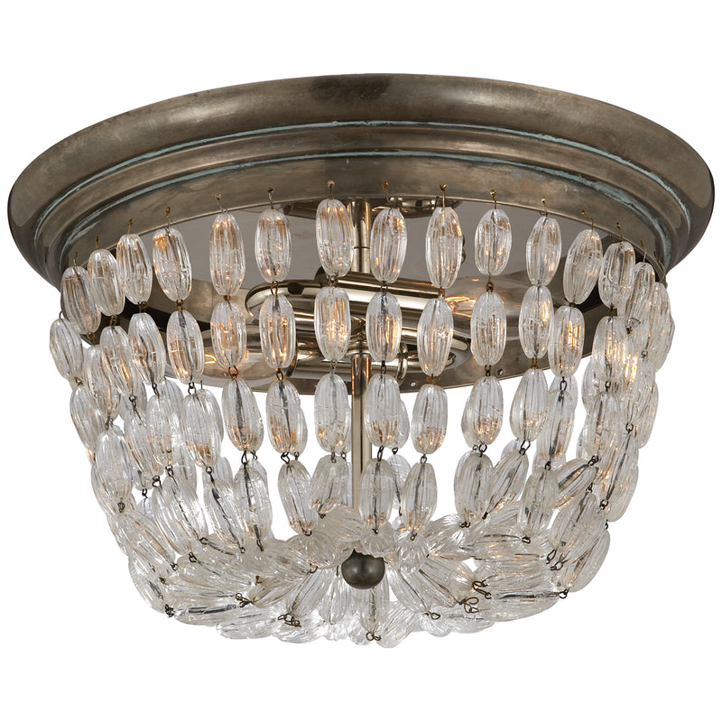 Visual Comfort Signature CHC 4207SHS-SG Two Light Flush Mount, Sheffield Silver