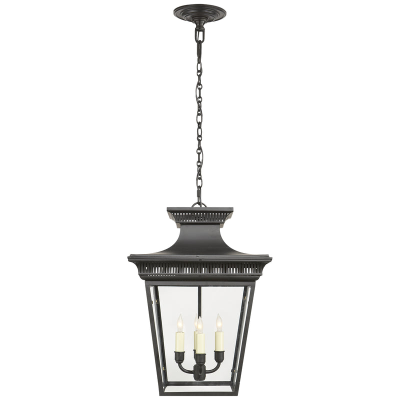 Visual Comfort Signature CHC 5050BLK Four Light Lantern, Matte Black