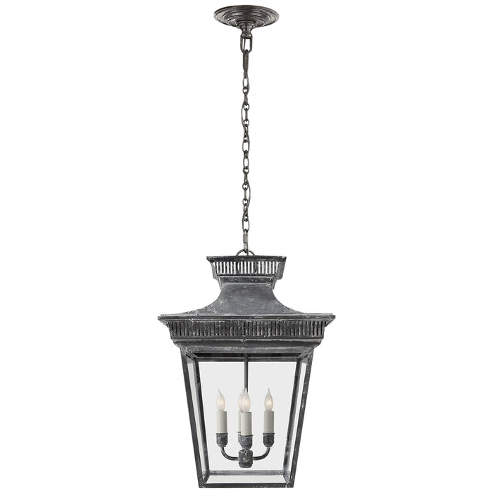 Visual Comfort Signature CHC 5050WZ Four Light Lantern, Weathered Zinc