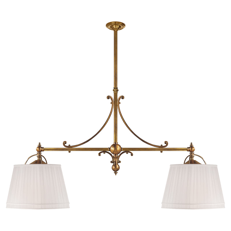Visual Comfort Signature CHC 5102AB-L Four Light Pendant, Antique-Burnished Brass