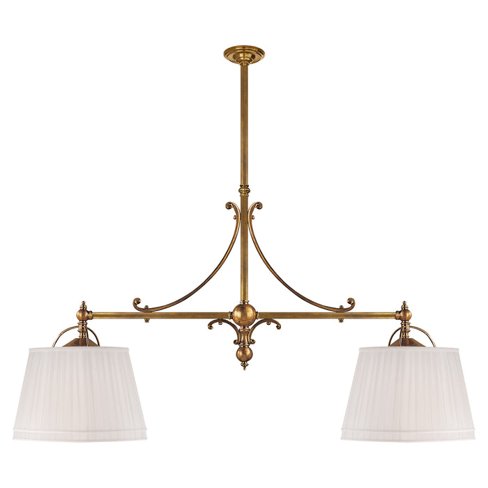 Visual Comfort Signature CHC 5102AB-L Four Light Pendant, Antique-Burnished Brass