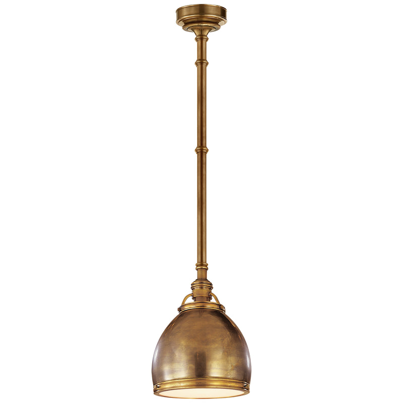 Visual Comfort Signature CHC 5132AB-AB One Light Pendant, Antique-Burnished Brass