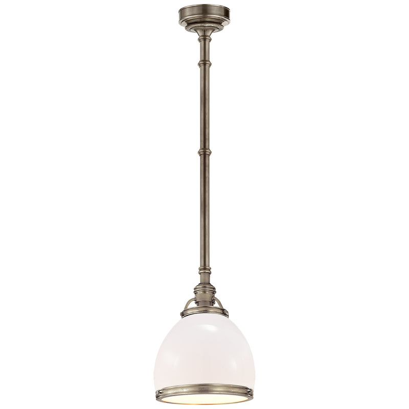 Visual Comfort Signature CHC 5132AN-WG One Light Pendant, Antique Nickel