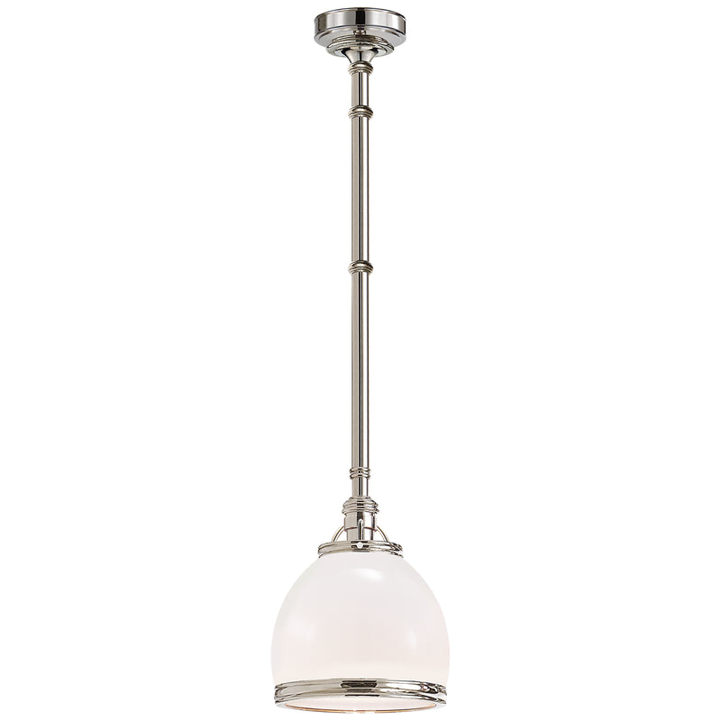 Visual Comfort Signature CHC 5132PN-WG One Light Pendant, Polished Nickel