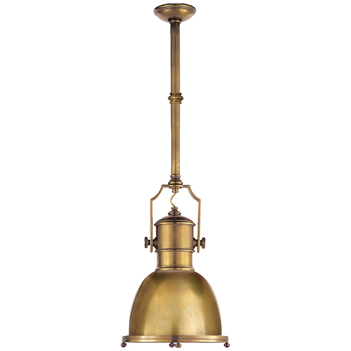 Visual Comfort Signature CHC 5133AB-AB One Light Pendant, Antique-Burnished Brass