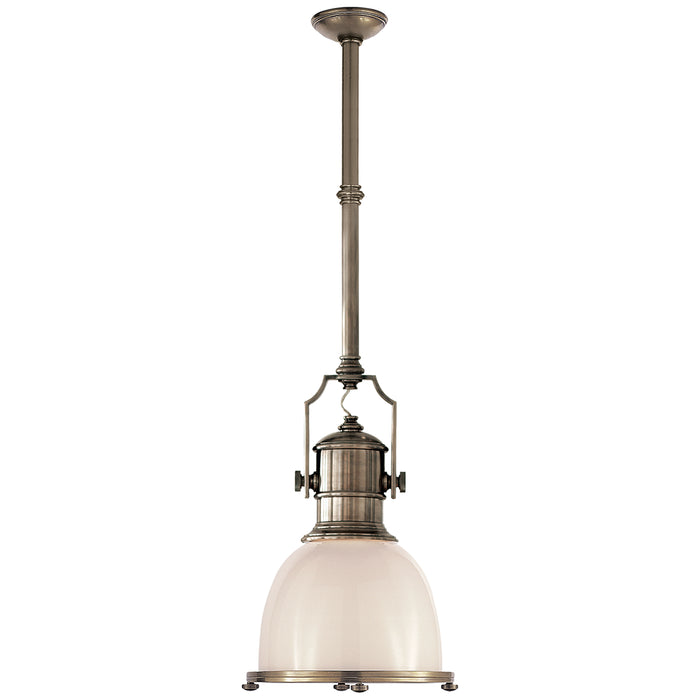 Visual Comfort Signature CHC 5133AN-WG One Light Pendant, Antique Nickel