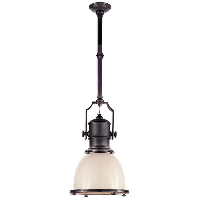 Visual Comfort Signature CHC 5133BZ-WG One Light Pendant, Bronze