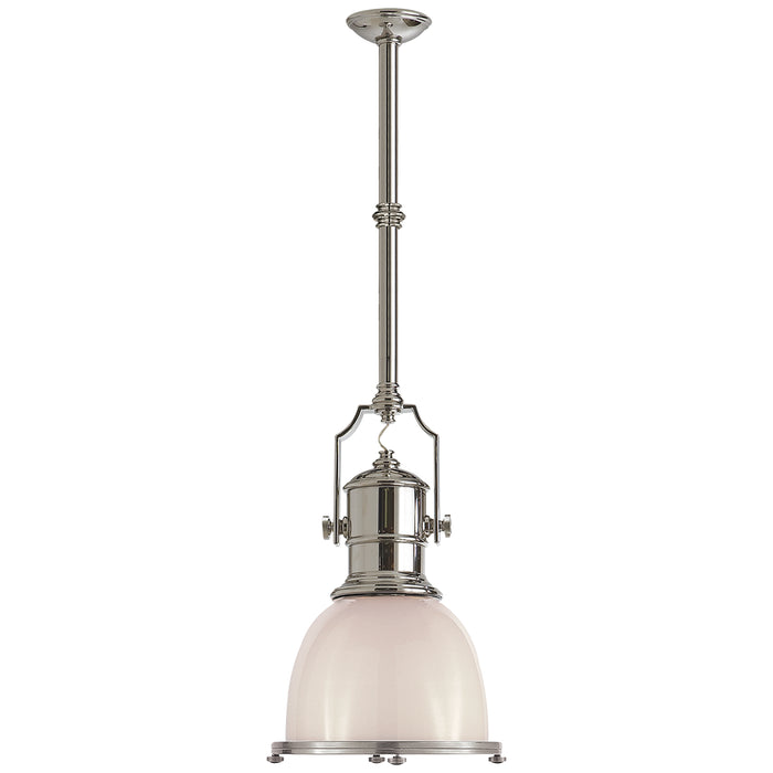 Visual Comfort Signature CHC 5133PN-WG One Light Pendant, Polished Nickel