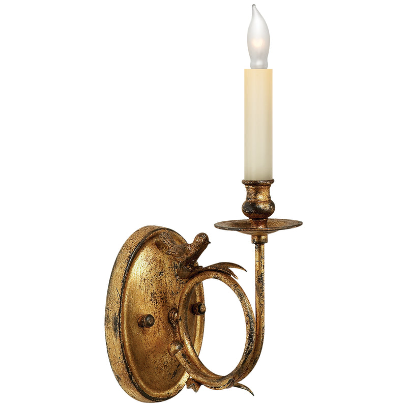 Visual Comfort Signature CHD 1158GI One Light Wall Sconce, Gilded Iron
